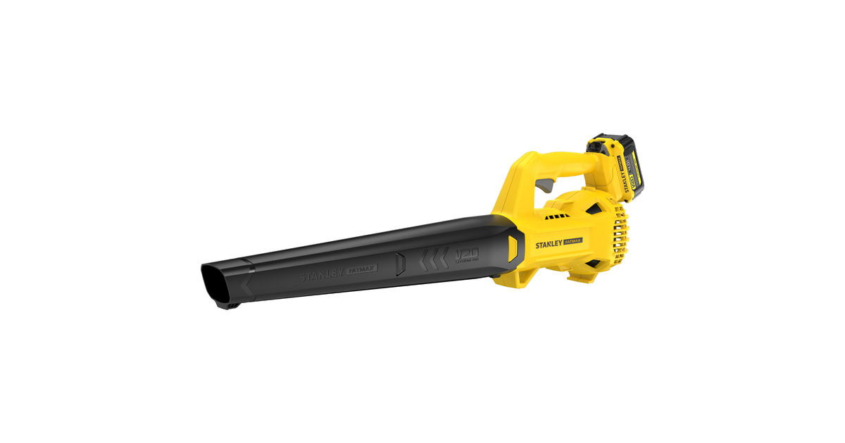 Stanley18V STANLEY FATMAX V20 accu bladblazer - 4.0Ah accu  (Geel/zwart, Accu en lader inbegrepen)
