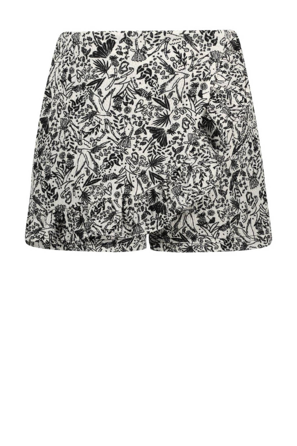 B.Nosy gebloemde skort Malon groen/offwhite
