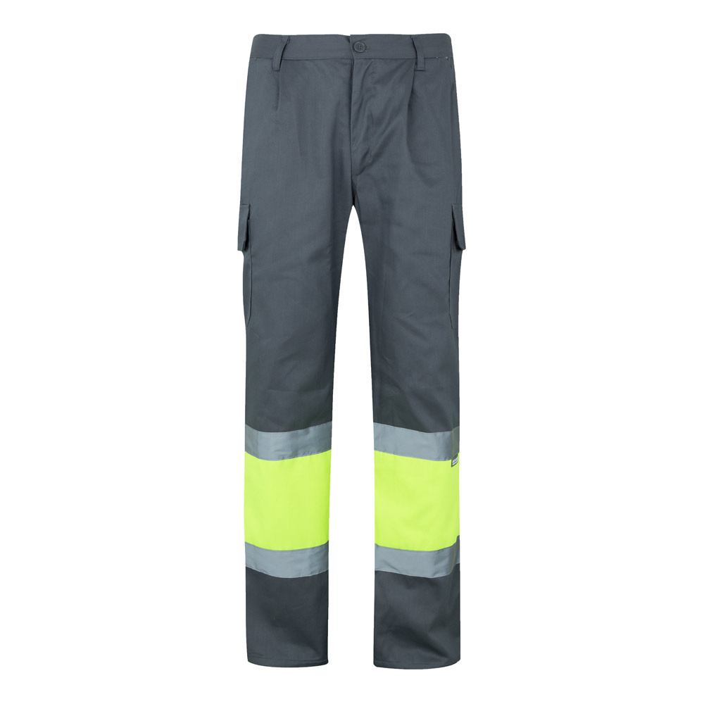 Velilla 36052 - Pantalon bicolore en sergé (210g/m²), doublé, multi-poches, en coton (20%) et polyester (80%)