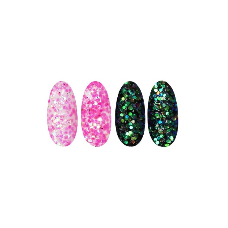Ronney Glitter nail dust /44/ Neonroze folie