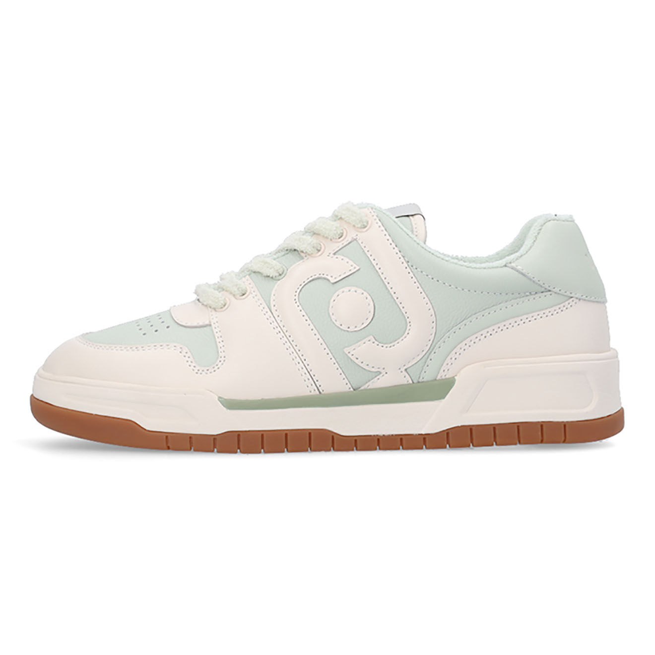 Liu-Jo Sneakers en Cuir Gyn blanc/pistache