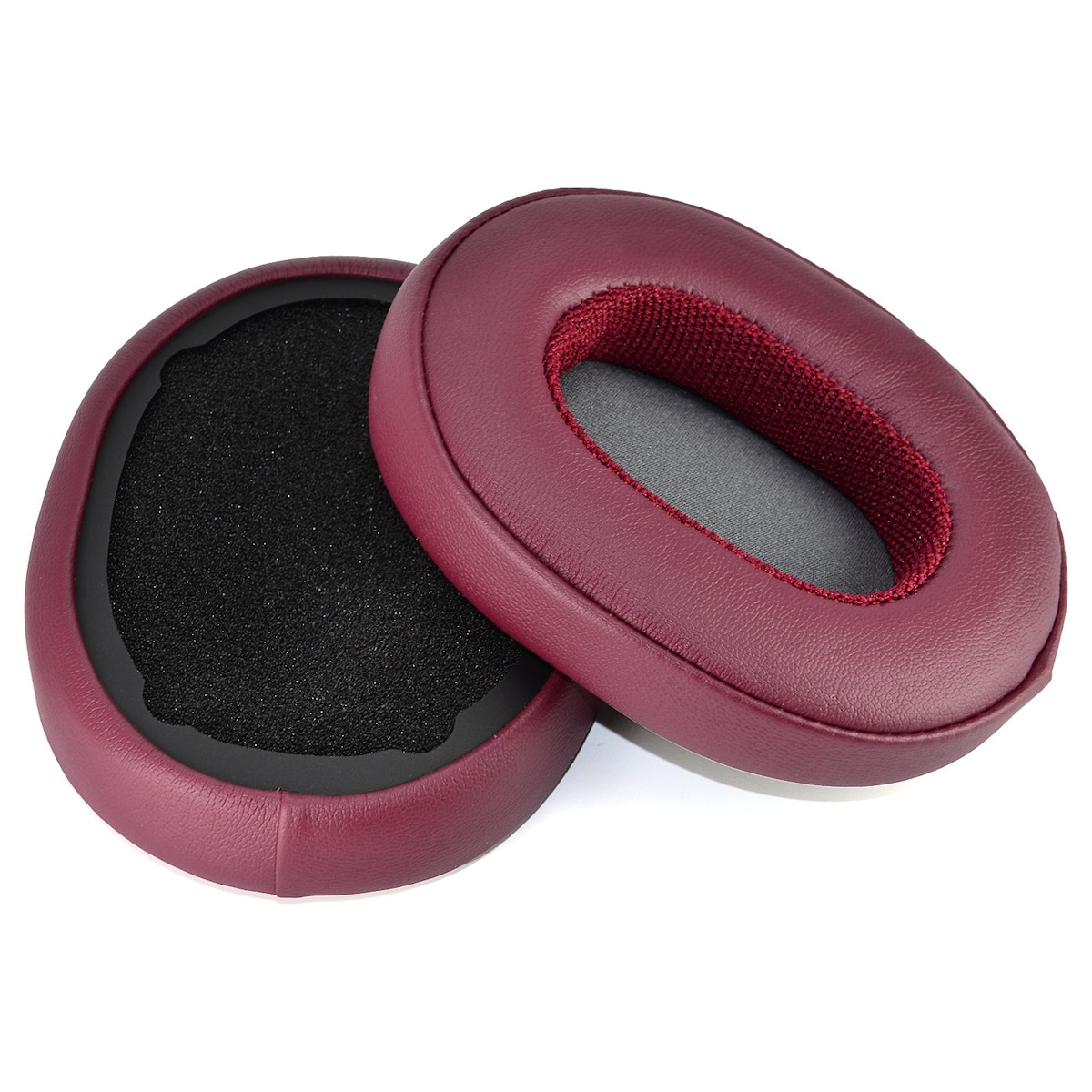 2 pakke erstatnings øreputer for Skullcandy Crusher Wireless/Crusher ANC/Hesh3 Mørkerød