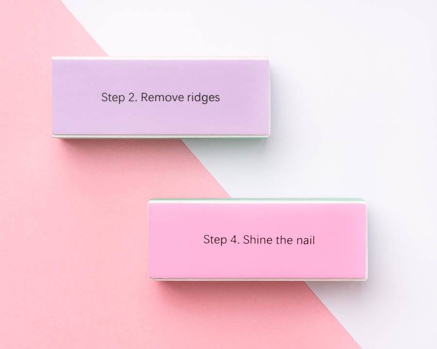 Brushworks Nail Buffing Block Pastel 2pcs