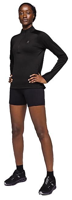 ON RUNNING - T-SHIRT ML DEMI ZIP CLIMATE SHIRT W