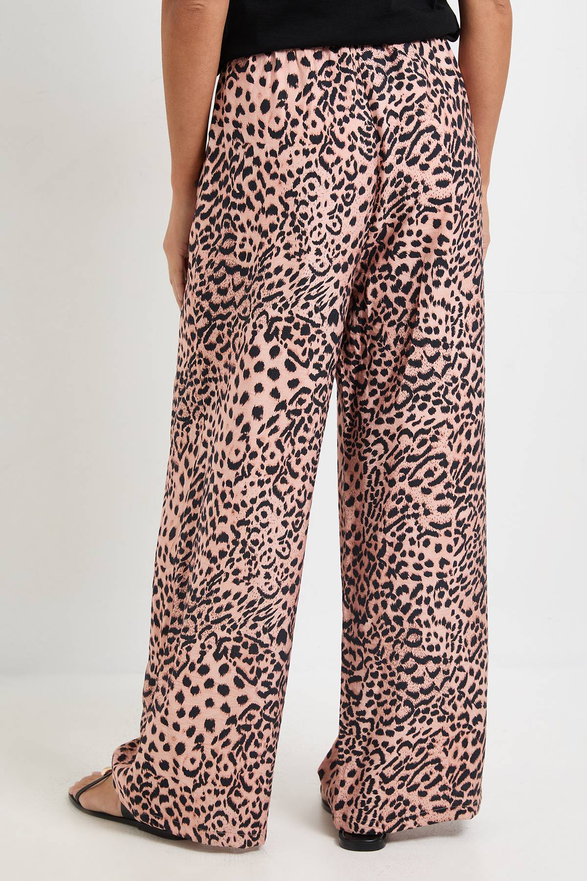 Wallis Pantalon À Cordon Imprimé Léopard