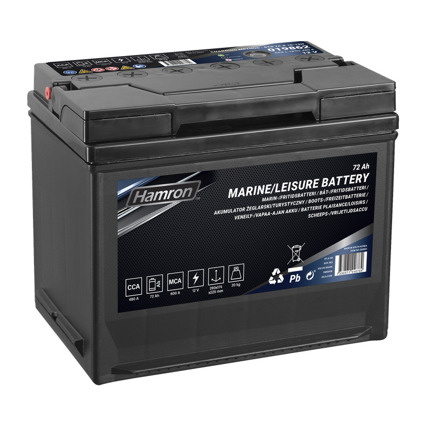 Båt-/fritidsbatteri 72 Ah