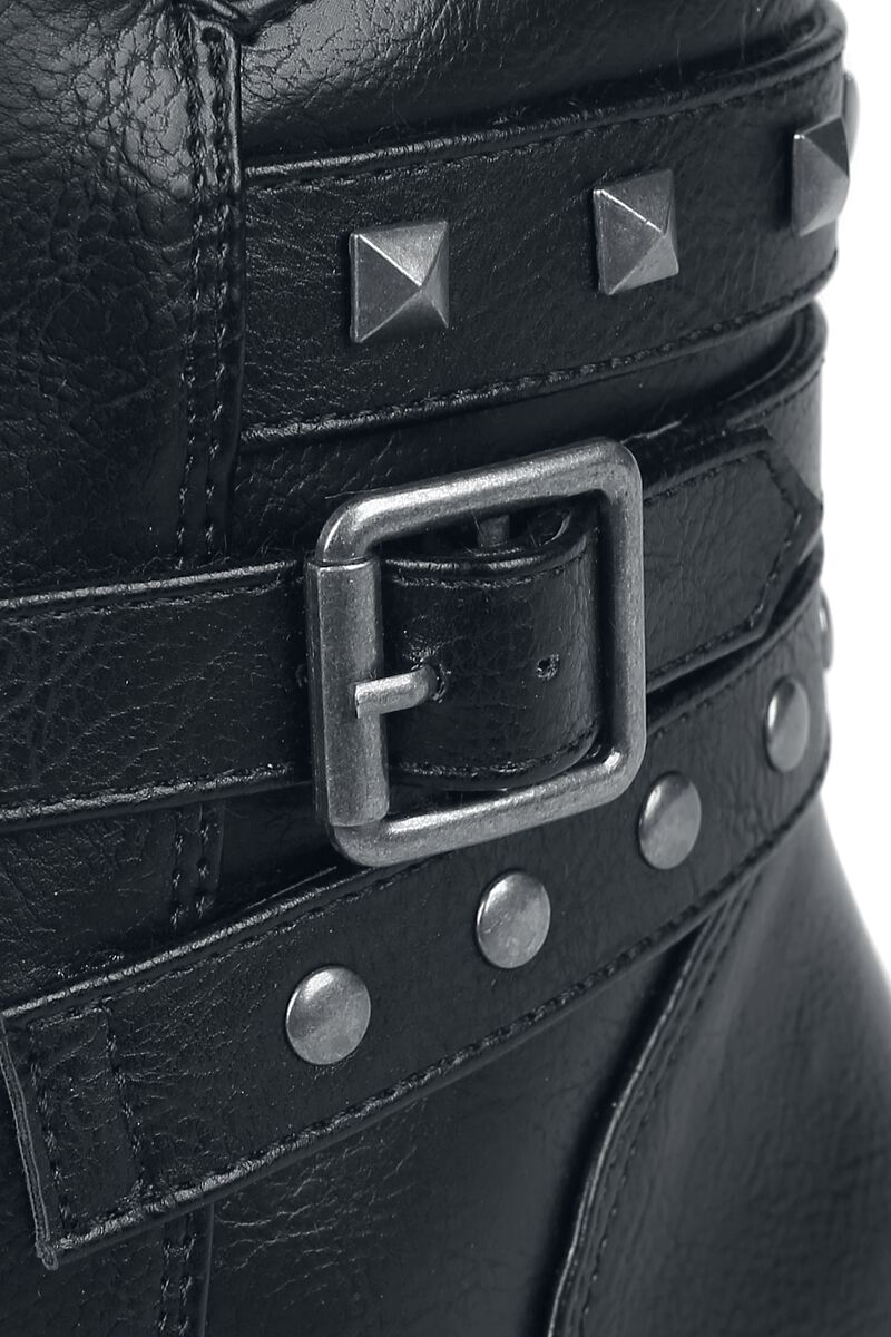 Bottines avec clous & boucles | Black Premium by EMP Bottes de motard