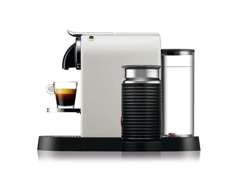 De'Longhi Kaffeemaschine Nespresso CitiZ & Milk EN267.WAE W Elegante Kapselmaschine der Original Line mit Aeroccino-Milchschäumer