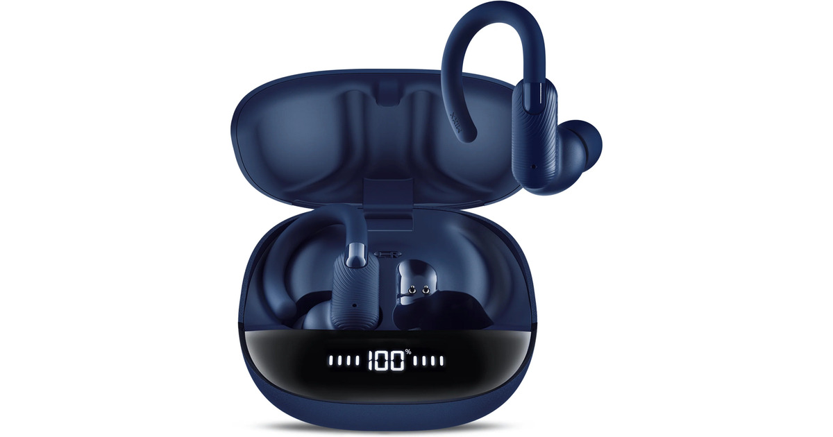 MIXXStreamBuds Sports Charge 2: Wireless Earbuds in-ear oortjes  (Blauw)