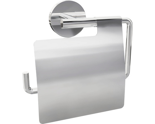 REIKA SAKU toiletrolhouder met deksel, chromen afwerking