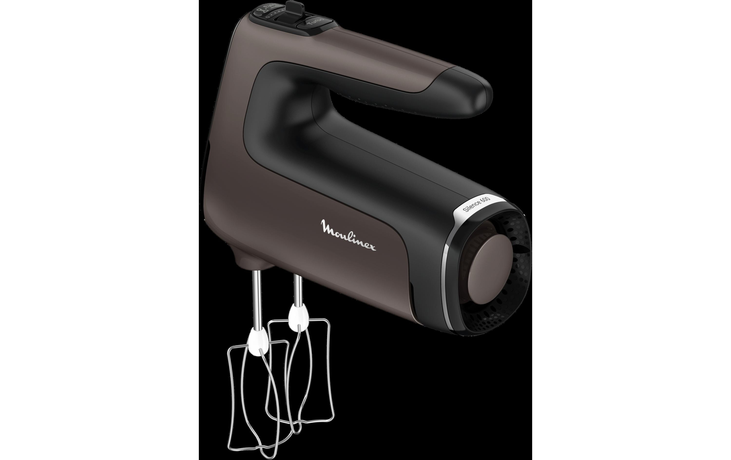 Handmixer Powermix Silence Dunkelbraun<br>Handmixer mit Stabmixeraufsatz und Zerkleinerer