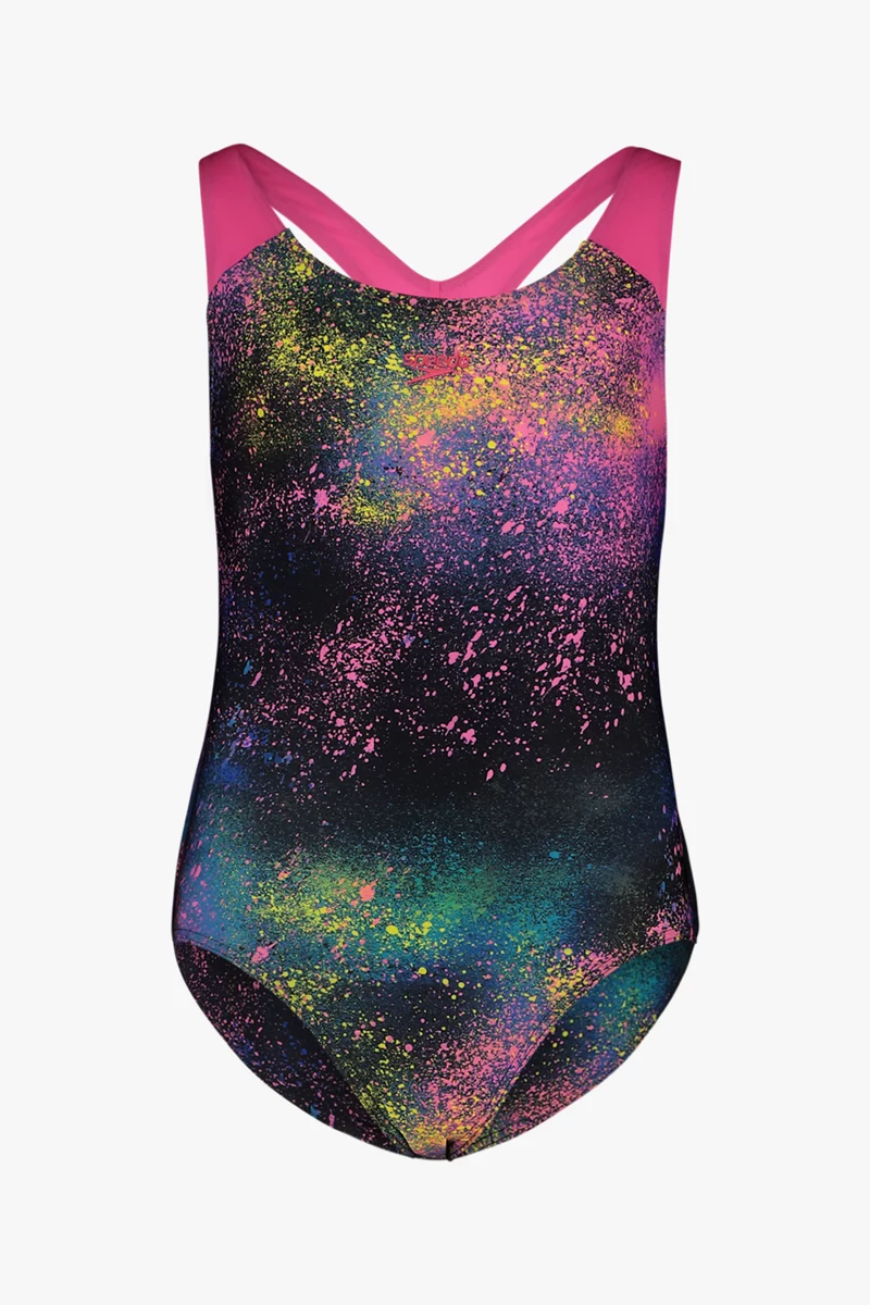 speedo Digital Allover Splashback Mädchen Badeanzug