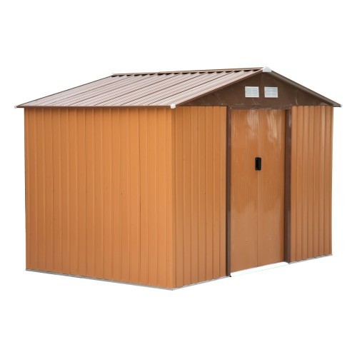 Casinha de jardim Outsunny, cor amarelo escuro