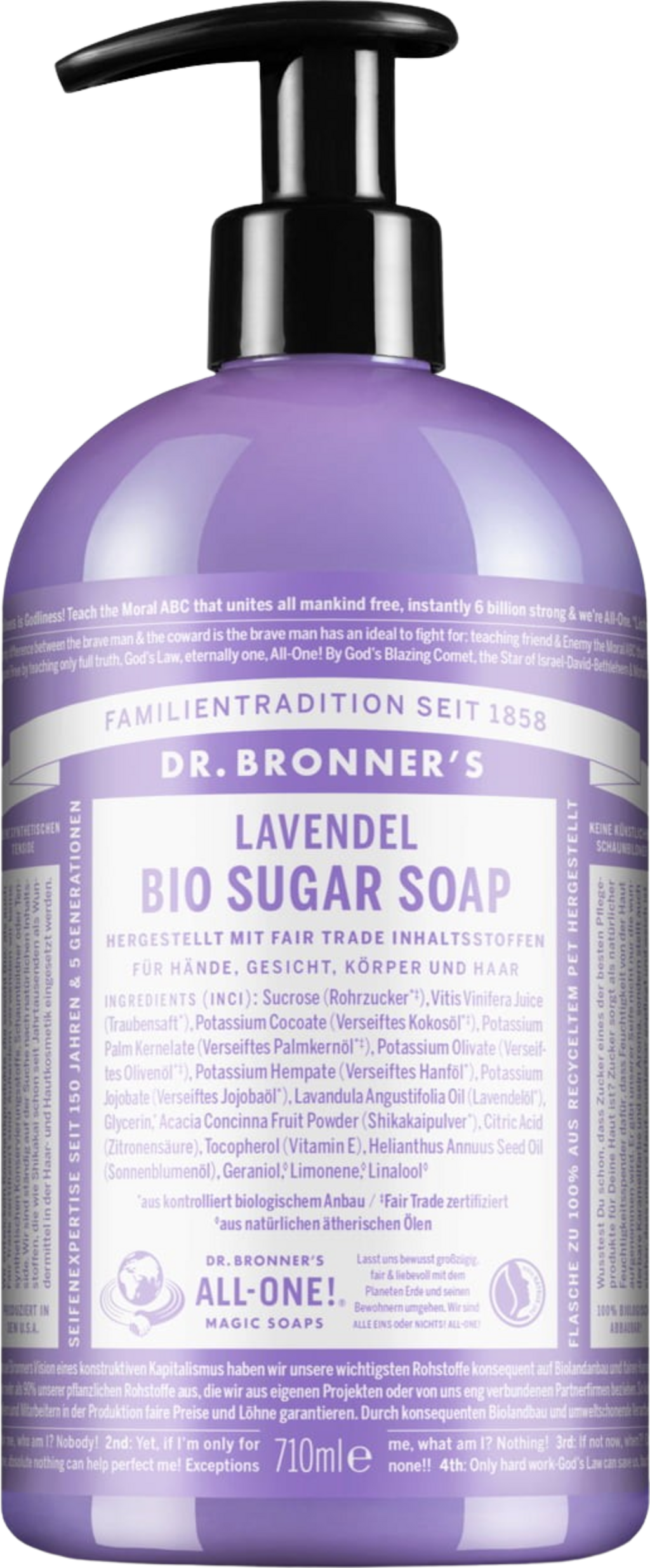 Dr. Bronner's  Lavendel Sugar Soap, 710 ml