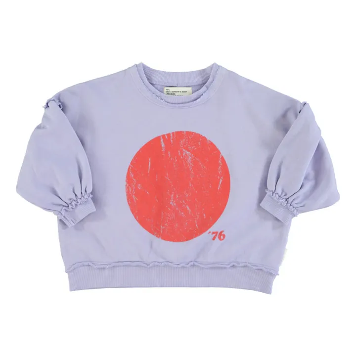 Piupiuchick Sweat Manches Ballon Coton Bio | Lavande