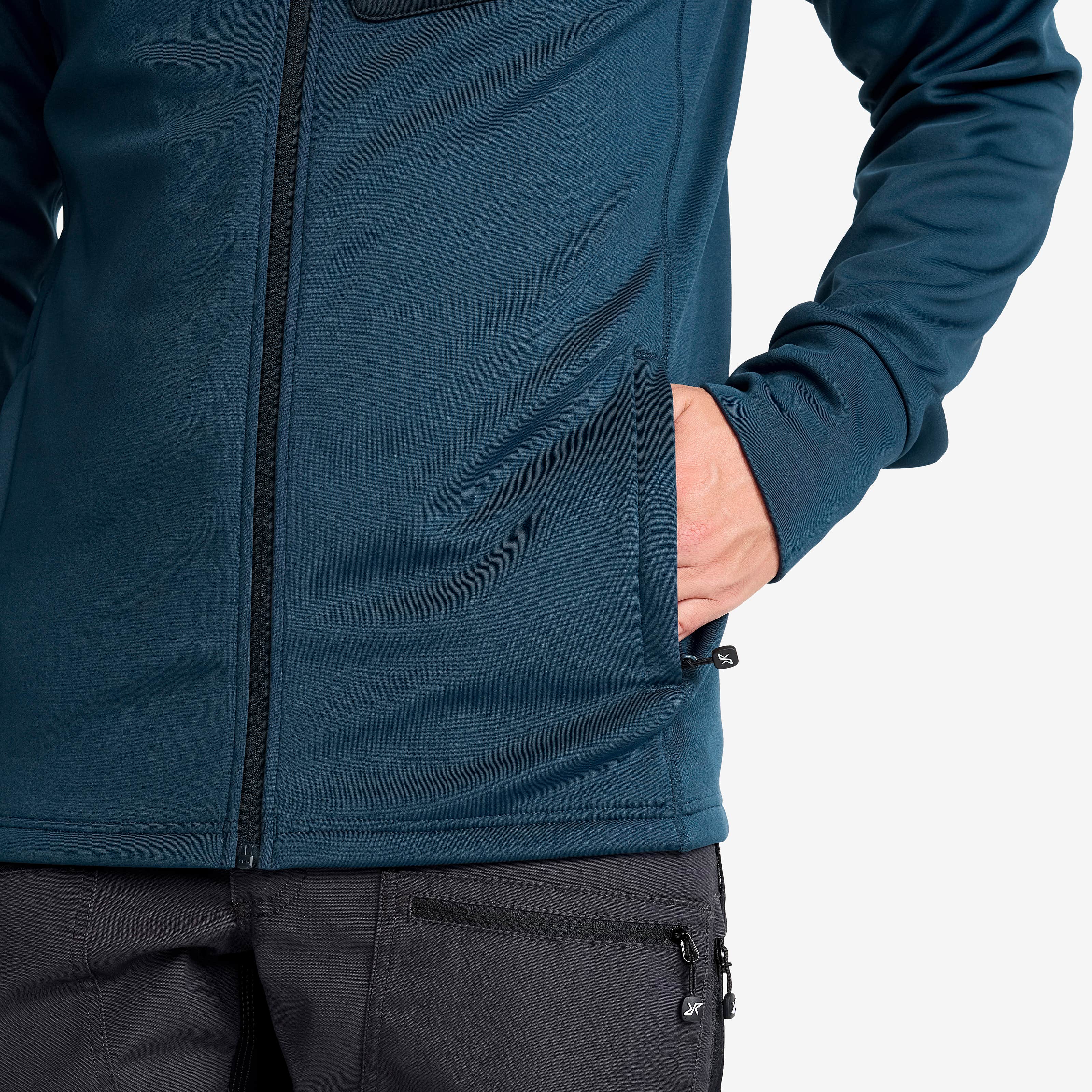 Evolution Stretch Fleece Hoodie Herre Moonlit Ocean