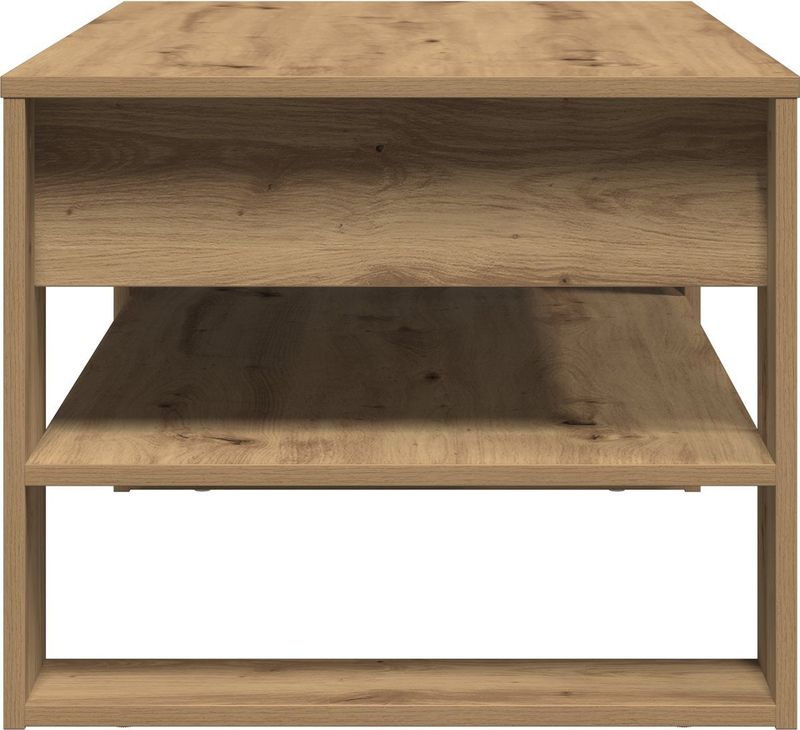 vidaXL - Salontafel - Bruin - Massief Eiken - 102x55x45 cm