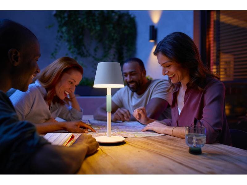 Philips Hue White & Col. Amb. Go Tragbare Tischleuchte weis Tragbare intelligente Tischleuchte für den Aussenbereich (IP54)