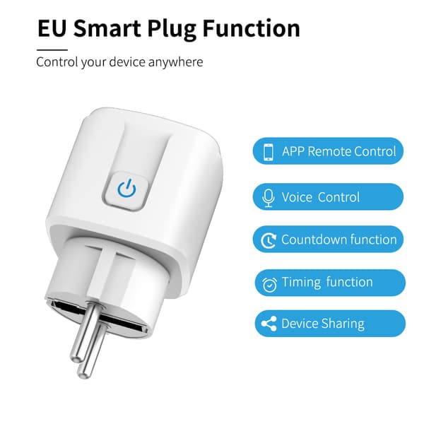 INF Wifi fjernkontroll med smartkontakt, 4-pakning  16A