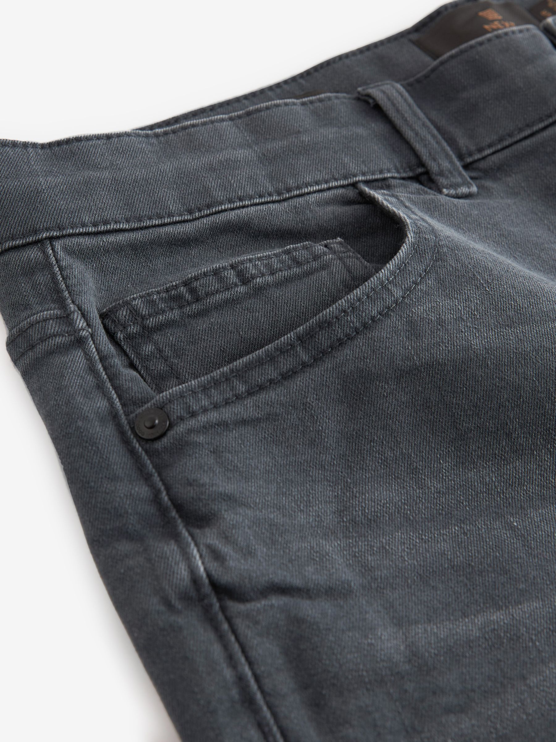 Antracietgrijs - Rechte, klassieke jeans met stretch