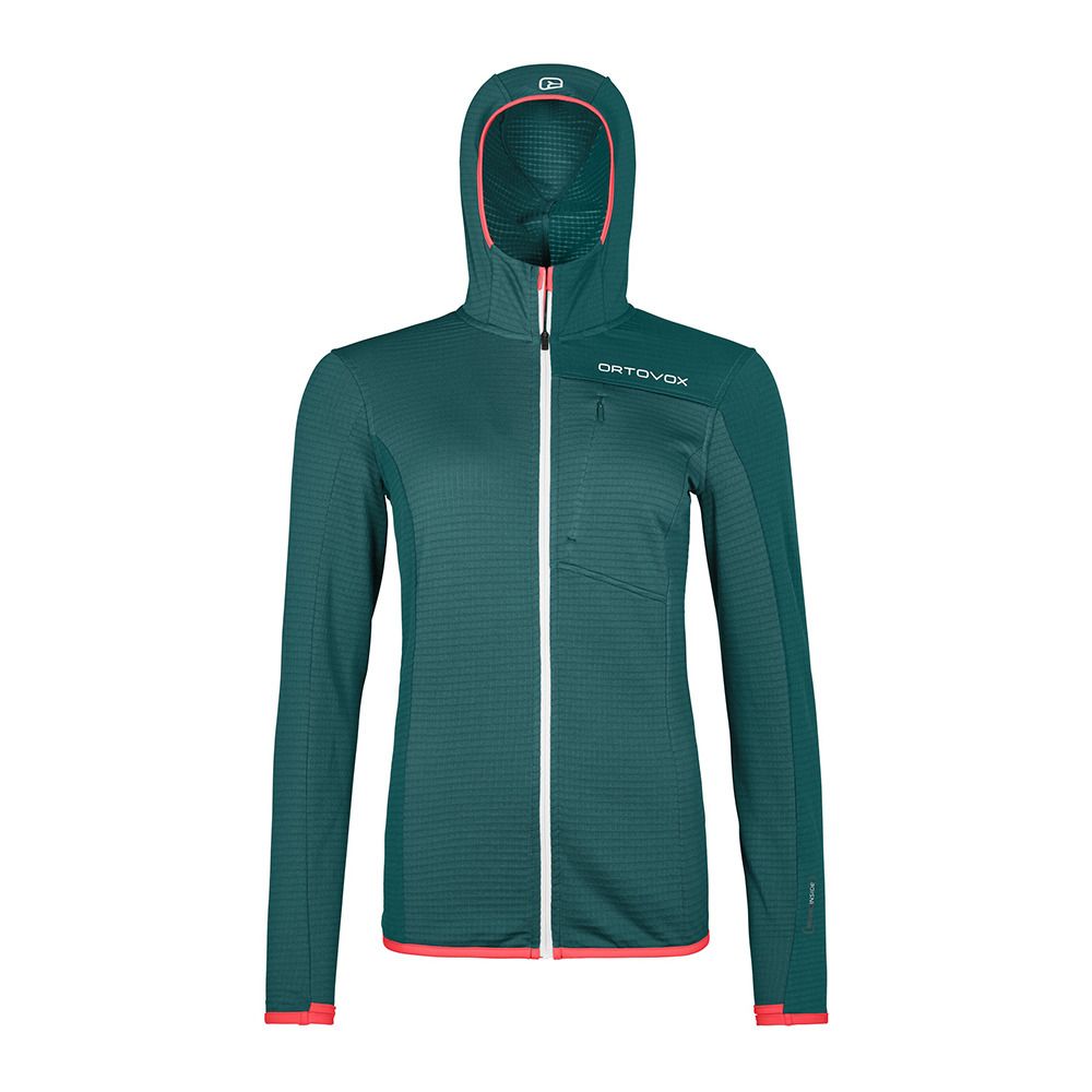 Ortovox FLEECE LIGHT GRID - Polaire Femme pacific green