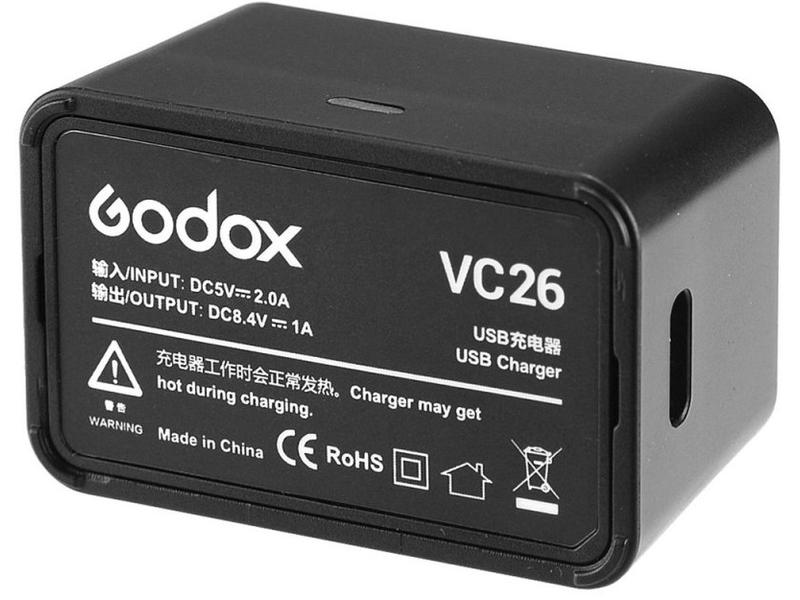 Godox Ladegerät VC26 Originales Ladegerät für den Akku VB-26