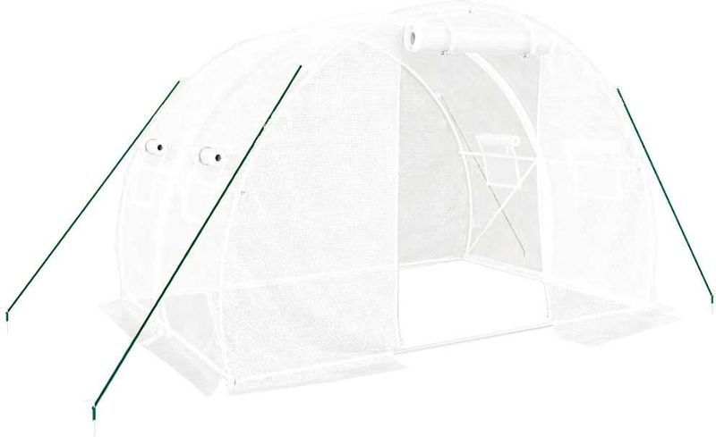 vidaXL - Tuinkas - Staal - 6 m² - Voor Planten en Groenten