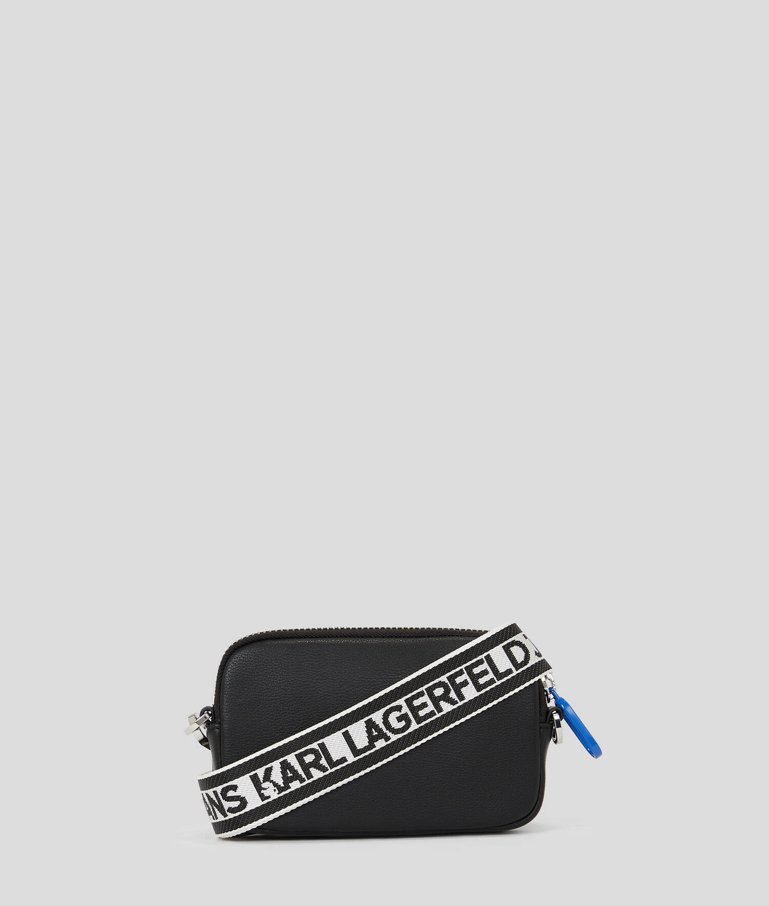 MINI SAC BANDOULIÈRE AVEC LOGO KLJ ENCADRÉ - Noir