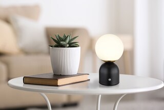 GLOBO Akku LED Tischlampe JULSY schwarz /opalweiß