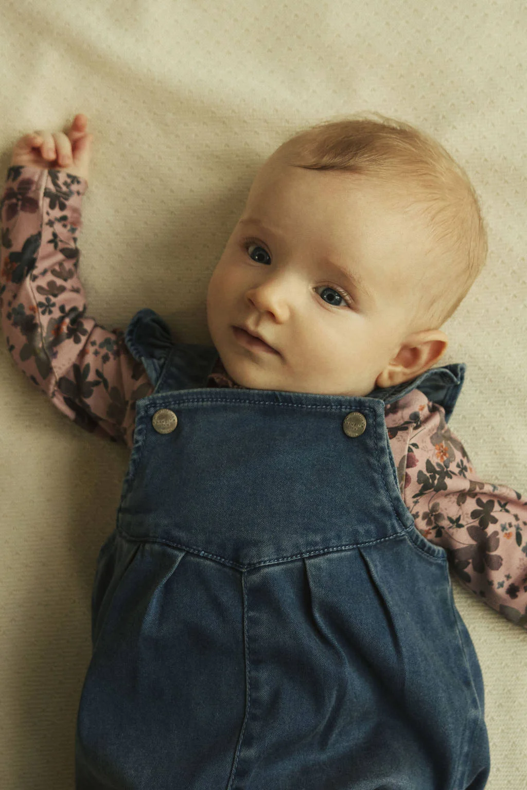 NAME IT BABY romper met bloemenprint lila