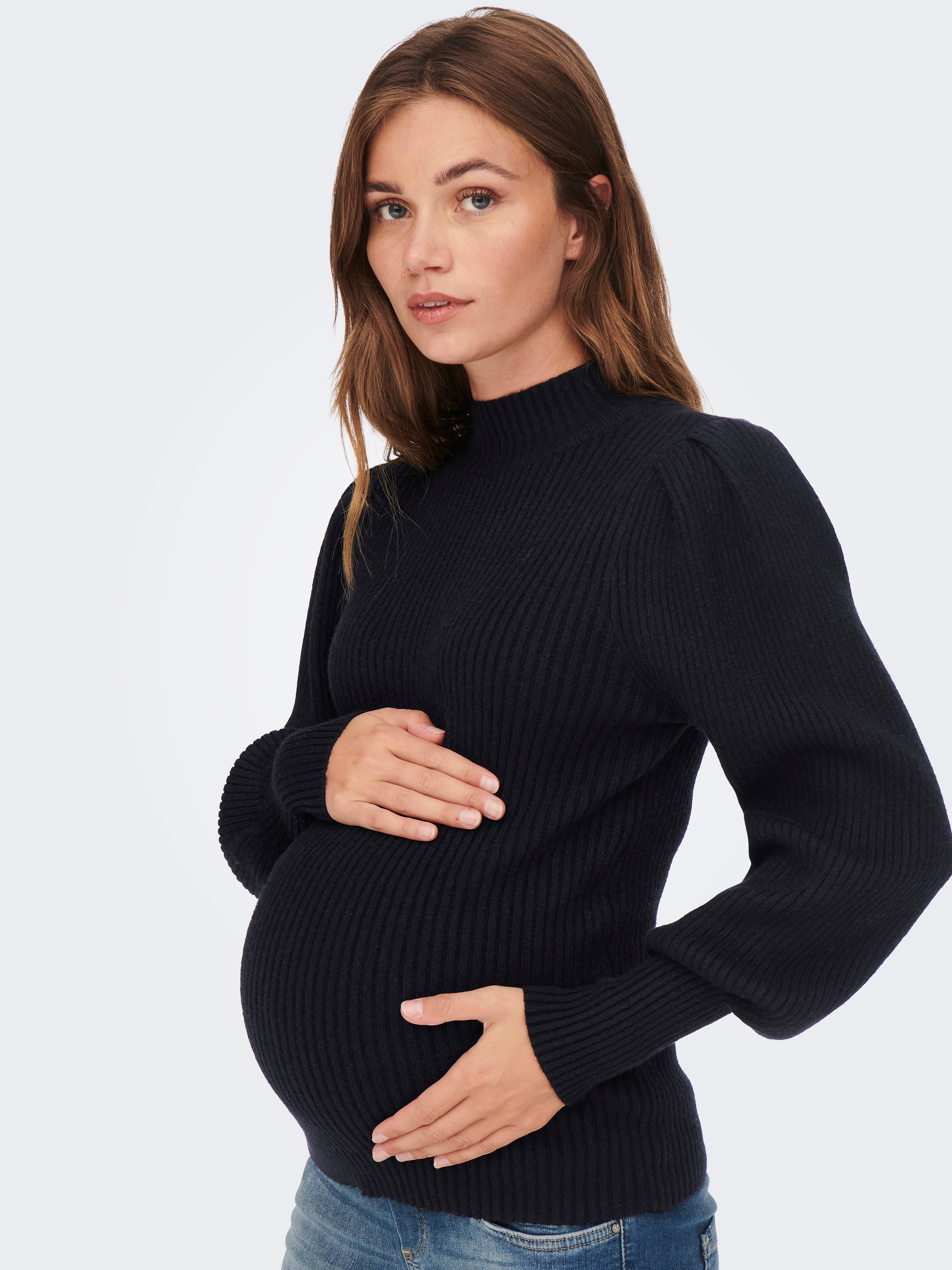 OLMKATIA Strickpullover Black