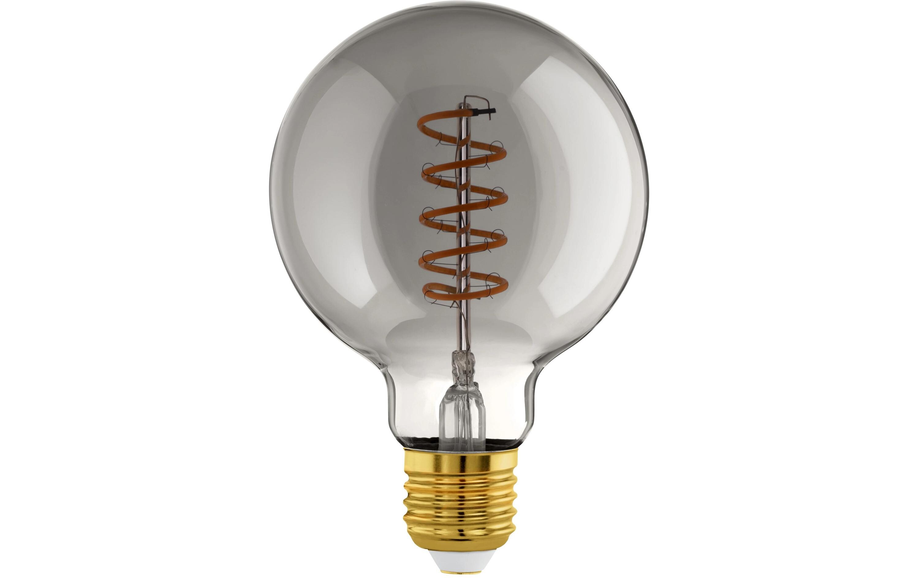 Lampe 4 W E27 WarmweissSmart-Home Connect.z LED Leuchtmittel aus schwarz bedampftem Glas