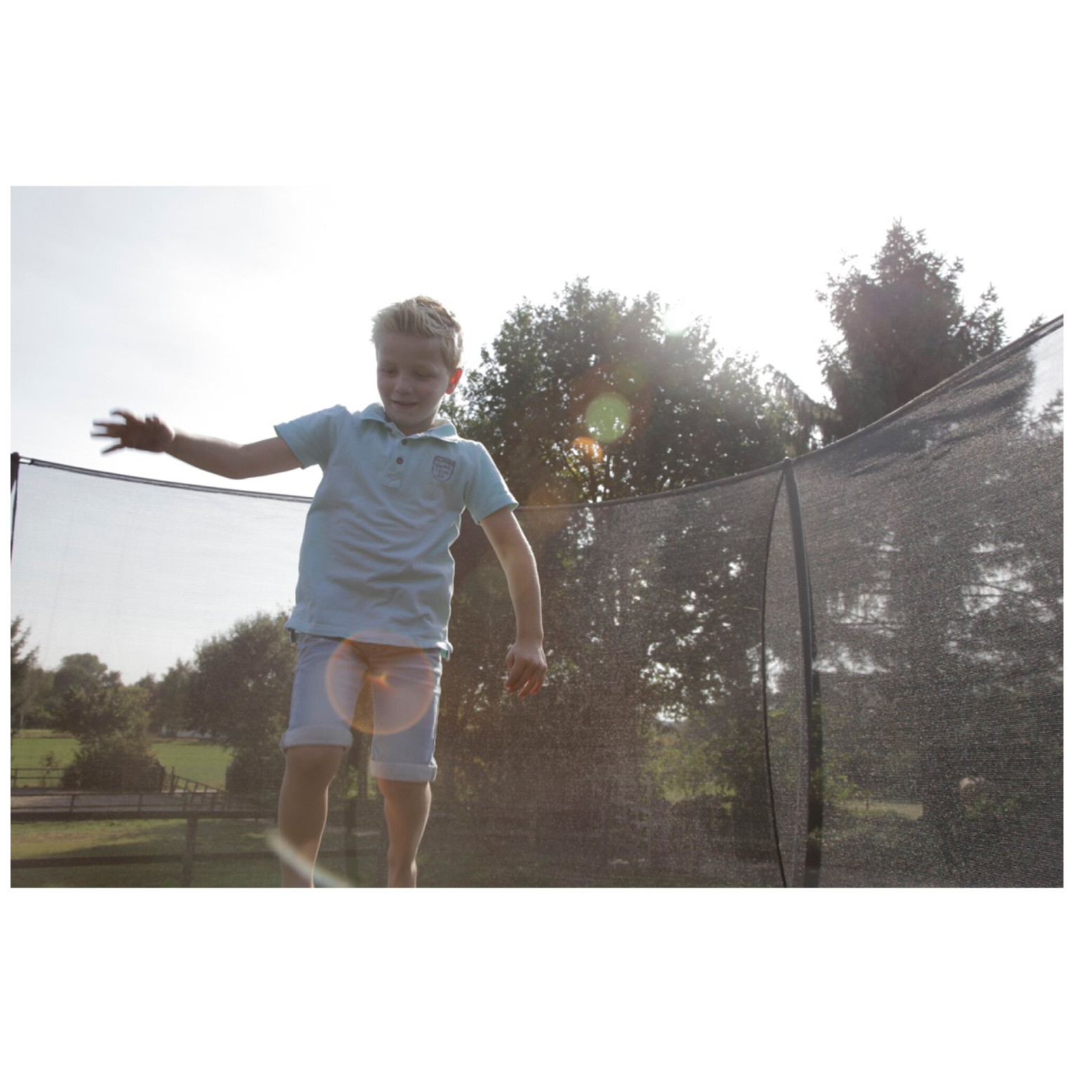 EXIT Silhouette inground trampoline ø244cm met veiligheidsn