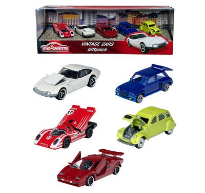 Majorette Lekebiler Vintagebiler 5-Pack