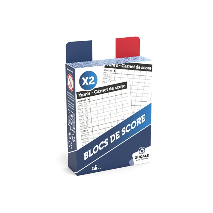 Yams : Blocs de Score
