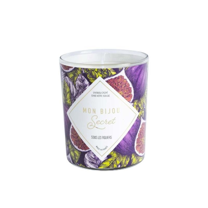 Bougie Bijou Bracelet argenté - Parfum Sous les figuiers - 40h