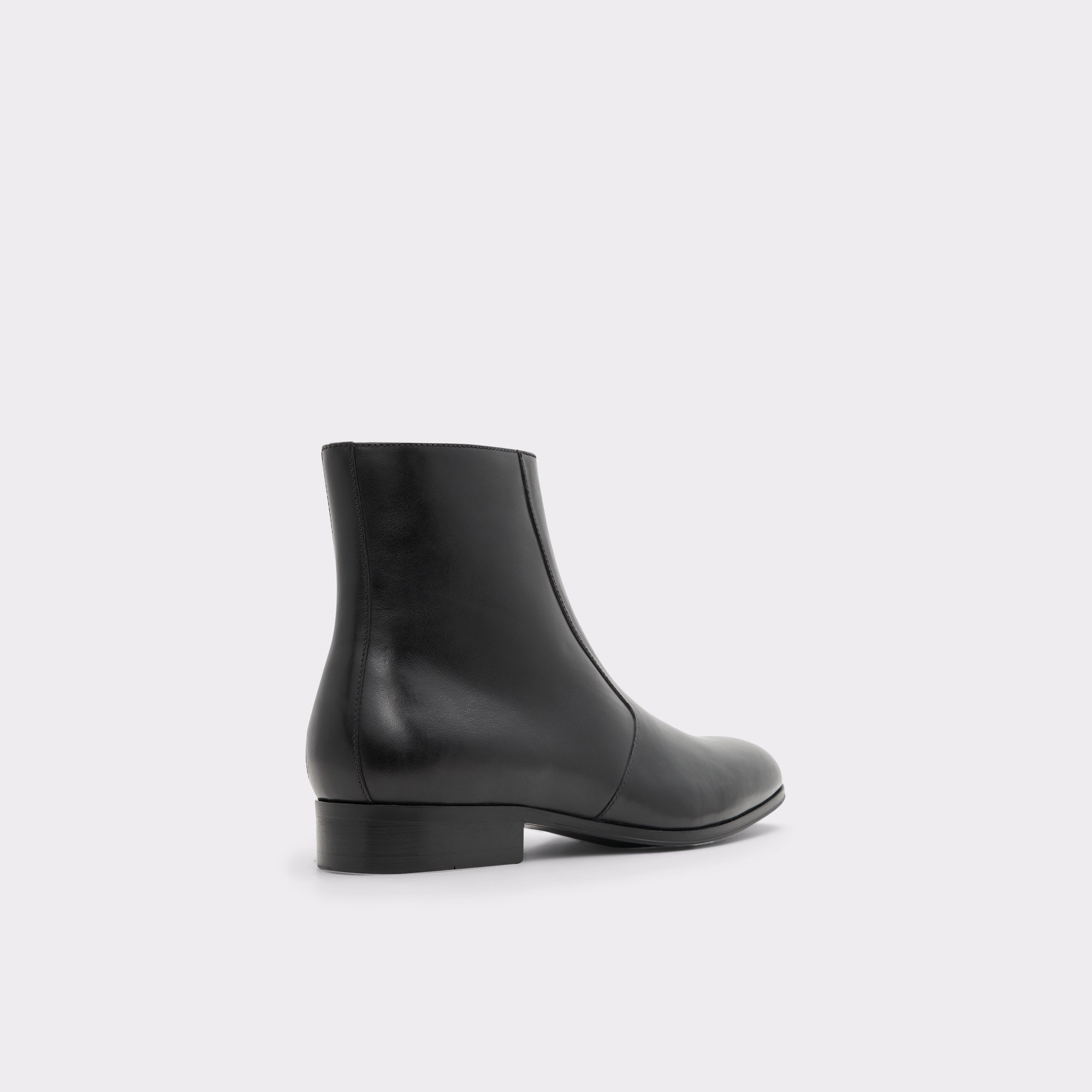 Brahm Black Leather Smooth Men Dress boots