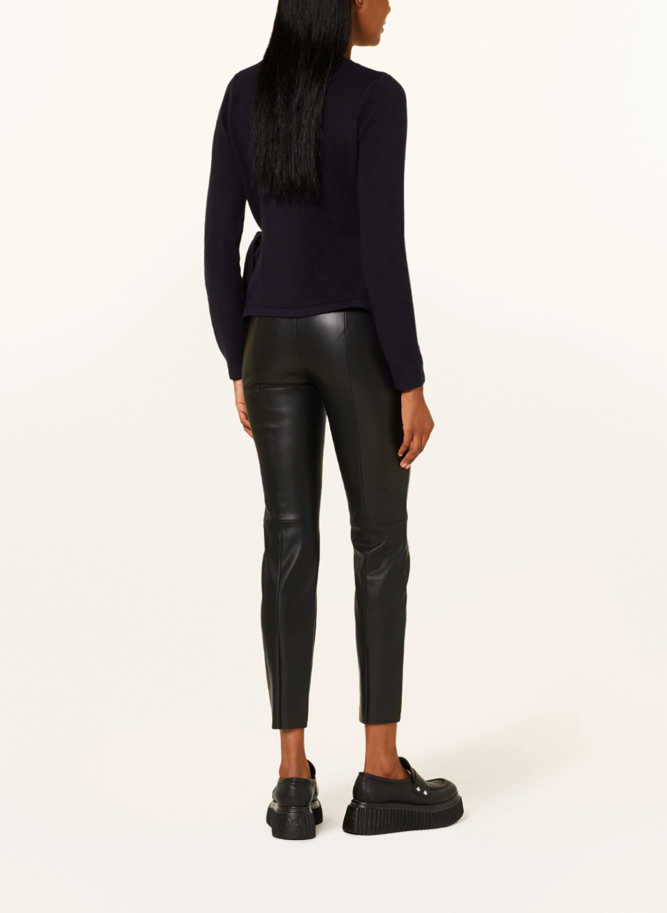 oui Leggings in Lederoptik