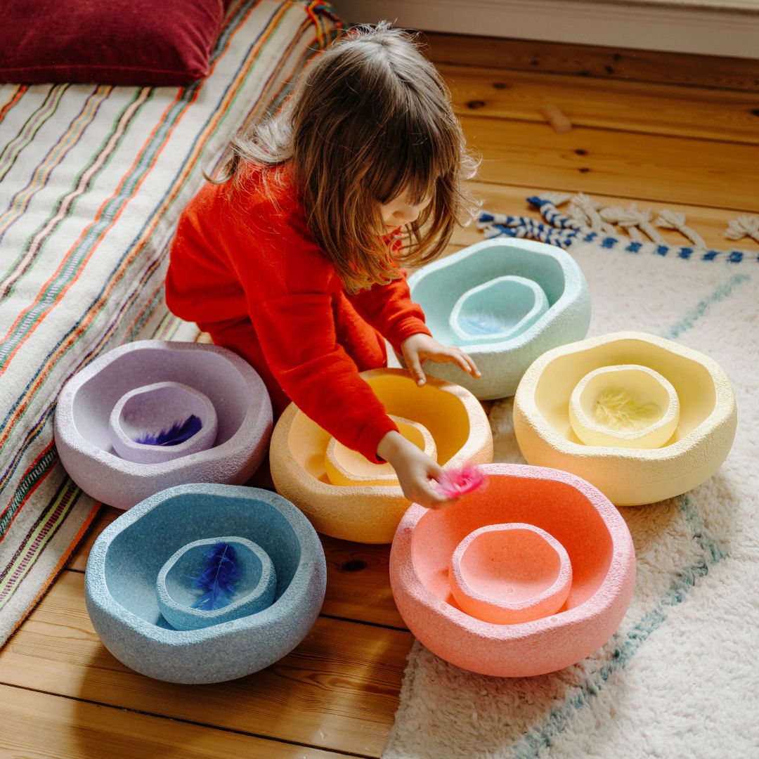 Stapelstein original mini pastel - 6st