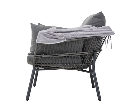 Leco Sessel mit Fußhocker