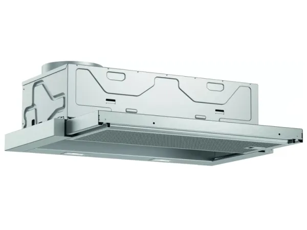 Bosch Serie | 4 DFL064A52 - Hætte - teleskopisk - Niche - bredde: 52.6 cm - dybde: 29 cm - udtrækning og recirkulation (-) - med intern motor - metalsølv