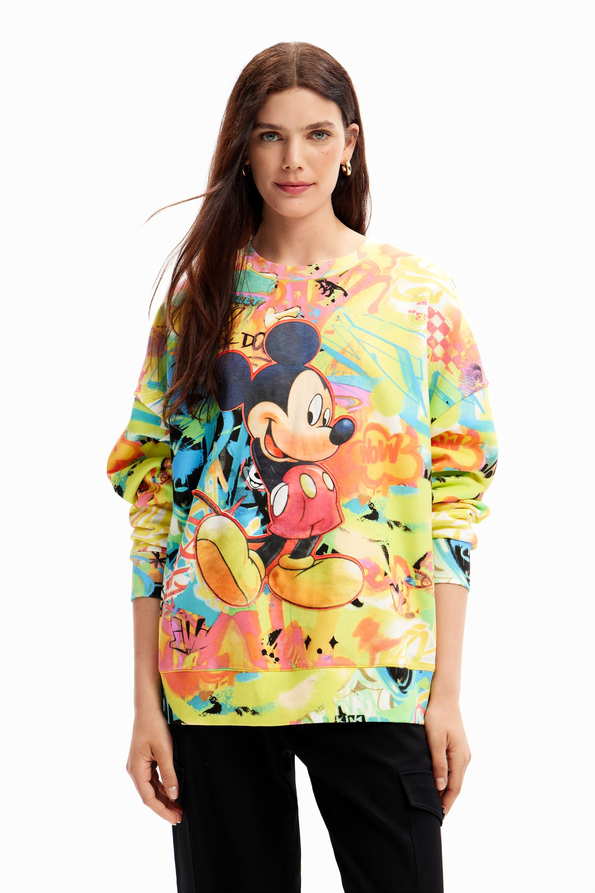 Sweat-shirt oversize Mickey Mouse