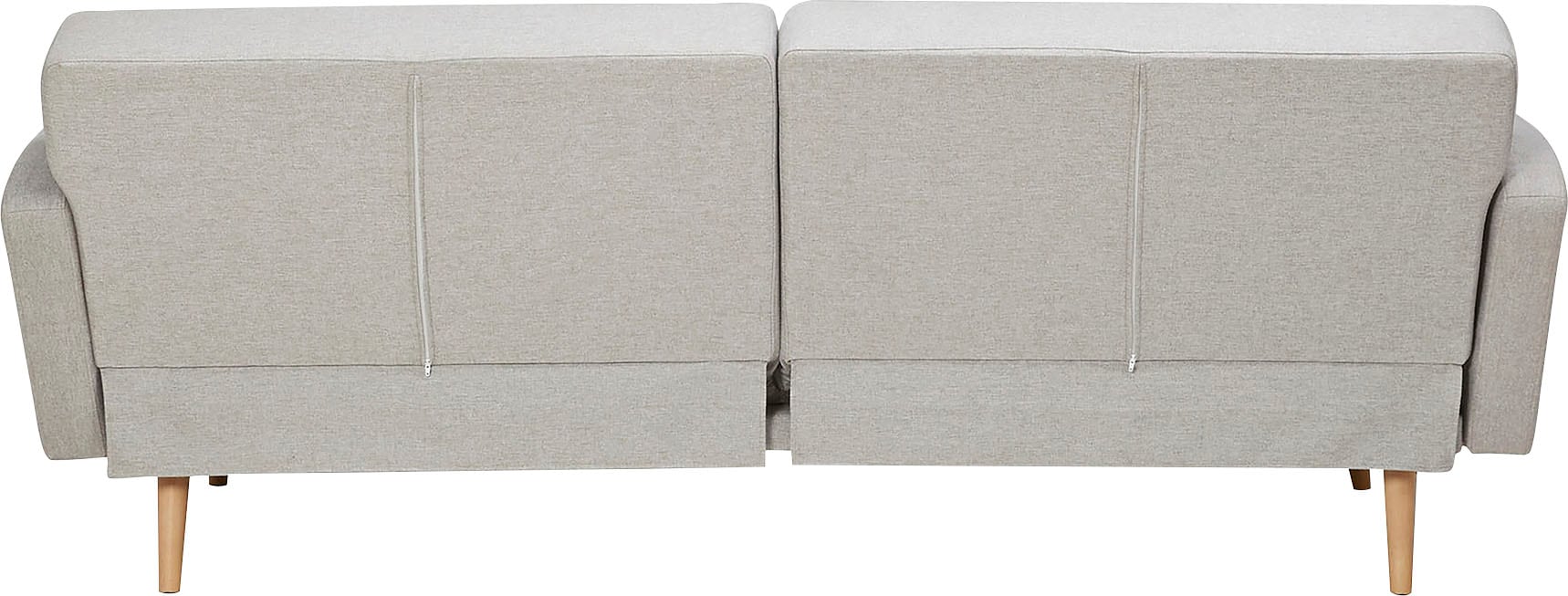SalesFever Schlafsofa »Malmö - Komfortabler 2,5-Sitzer inklusive Zierkissen« mit Schlaffunktion, Breite 214 cm