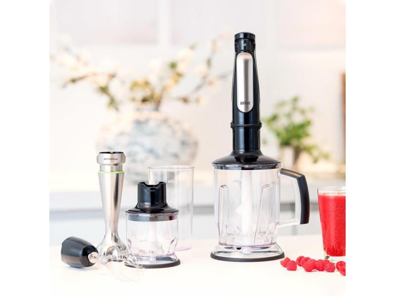 Braun Stabmixer MultiQuick 7  MQ7045X Silber/Schwarz Stabmixer-Set