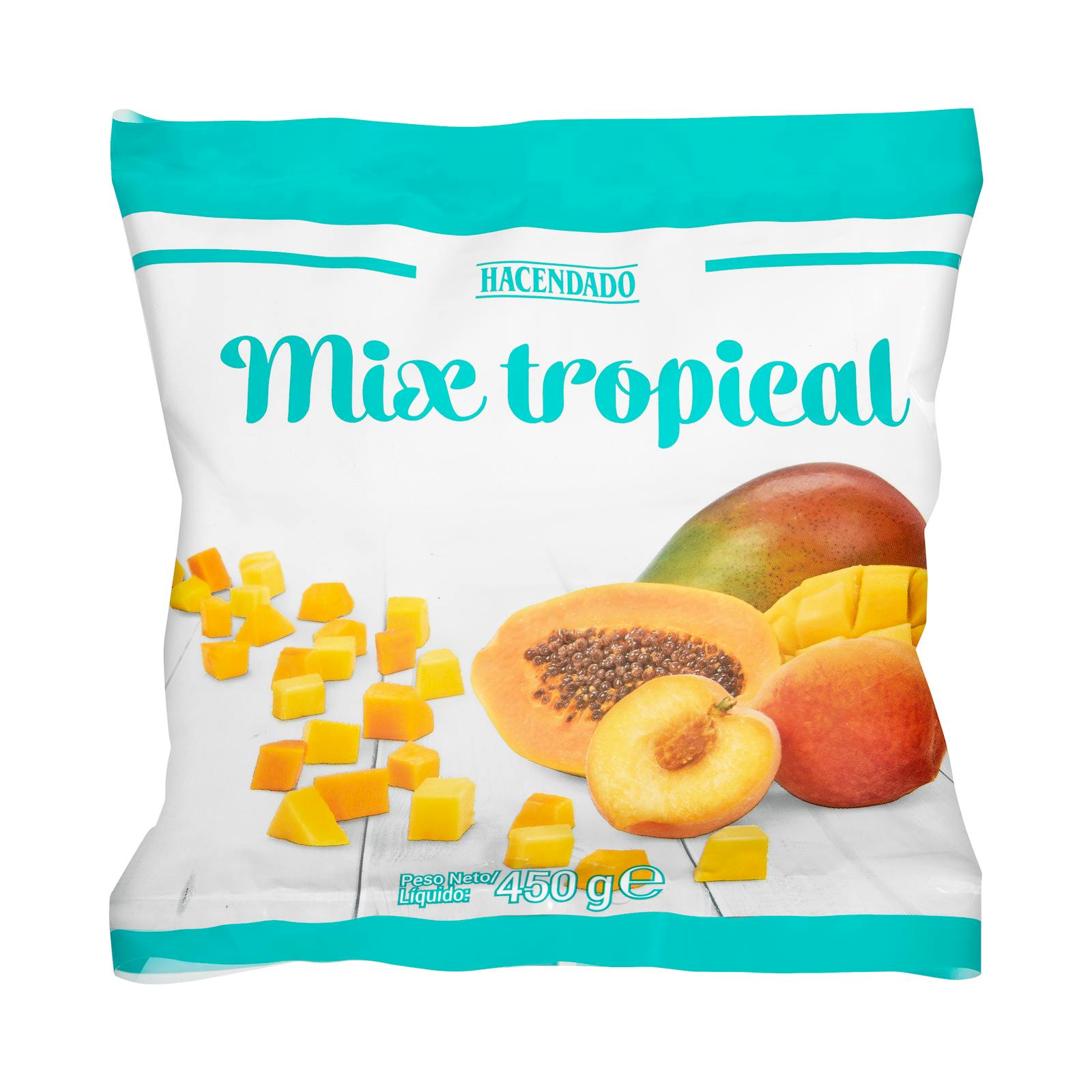 Mélange de fruits tropicaux Hacendado, ultra surgelé