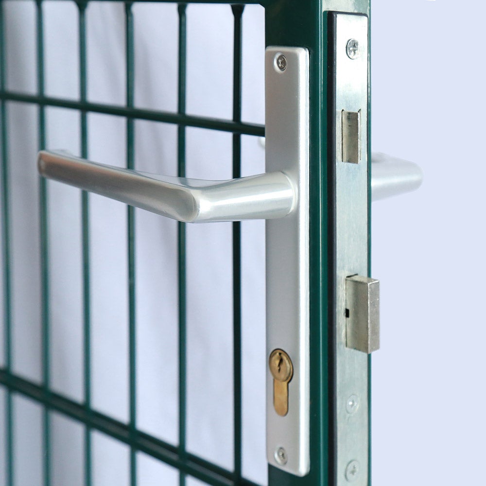 Home Deluxe - PORTARIUS Tuinpoort - Kleur: Groen, Hoogte 140 cm - incl. handgreep, slot en sleutel | Tuinpoort, opritpoort, binnenplaatspoort