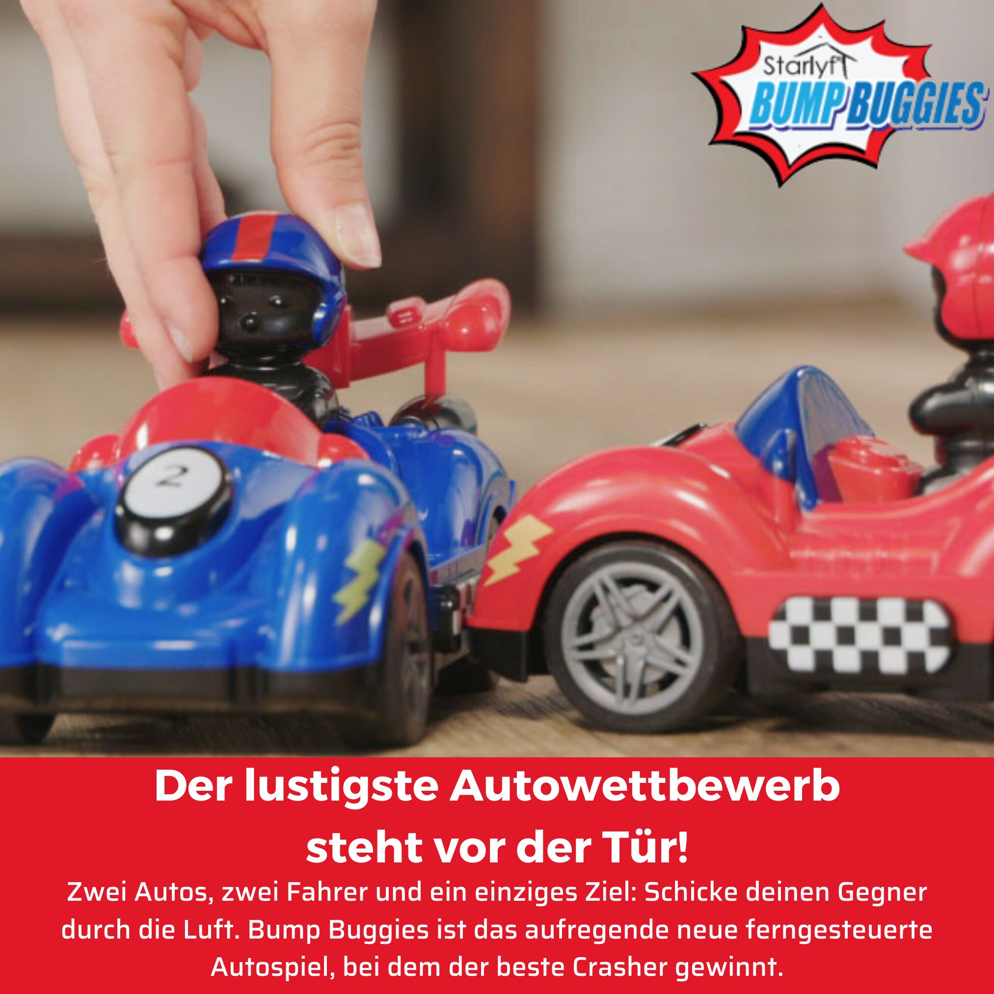 Starlyf® Ferngesteuertes Auto - Autospielzeug Kinder Bump Buggies