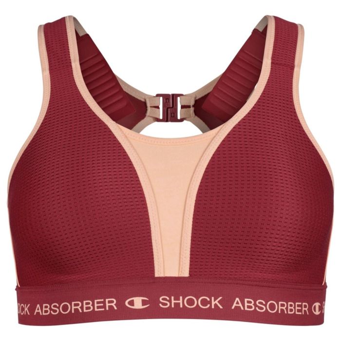 Shock Absorber Dame BH Ultimate Run Bra Padded Rød