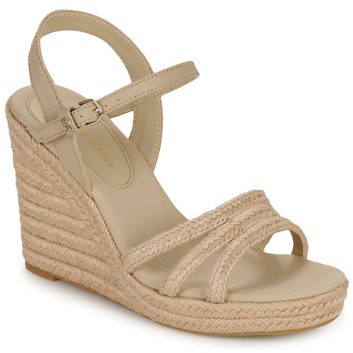 Tommy Hilfiger - ESSENTIAL BASIC WEDGE SANDAL Beige