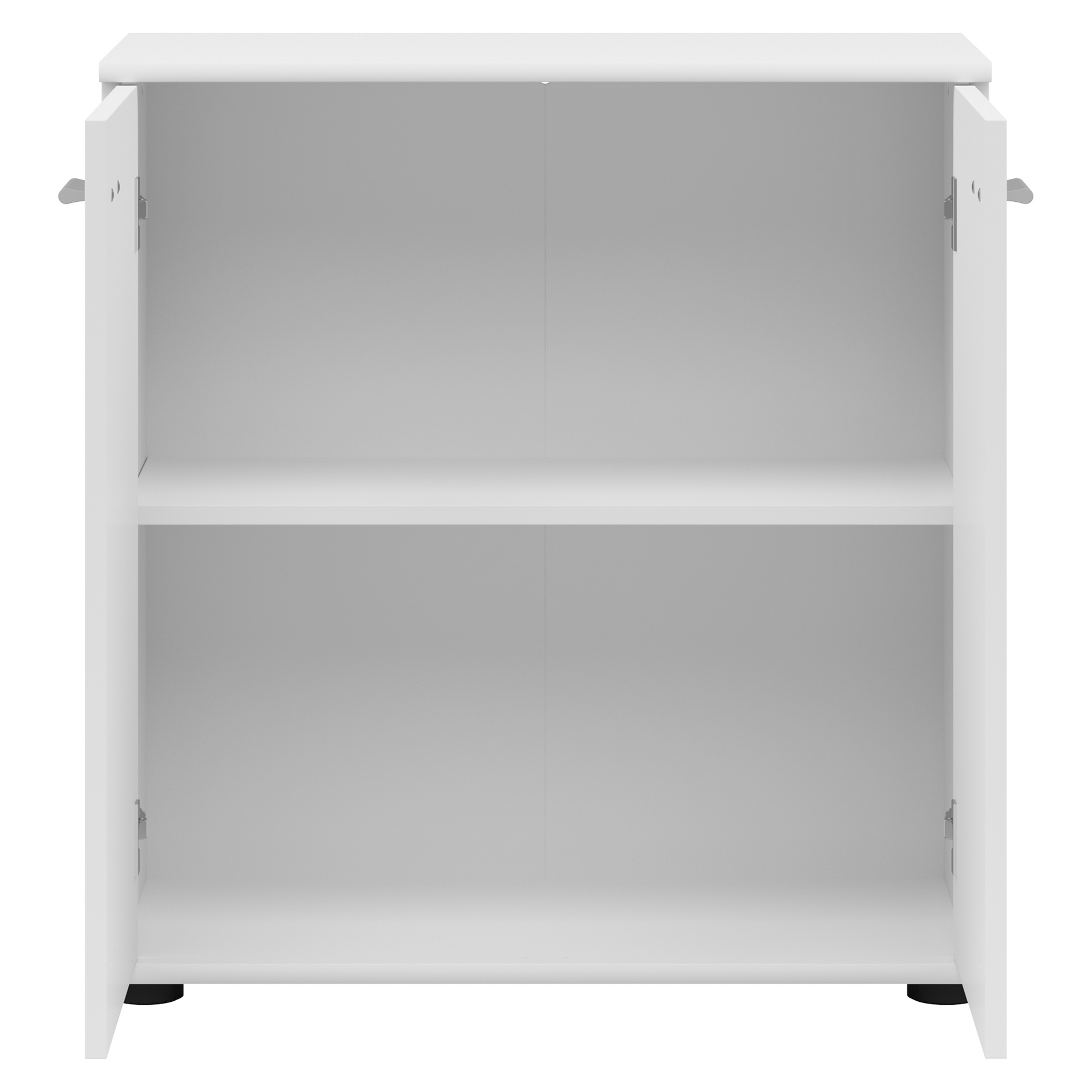 Kommode - weiß matt - 2 Türen - 71 cm breit